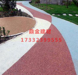 园林透水地面 透水地坪 彩色透水混凝土地面